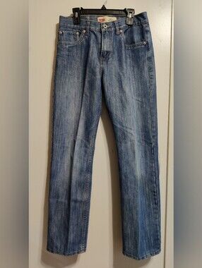 Levi's Men's Straight-Leg Jeans in Light/Medium Blue Wash